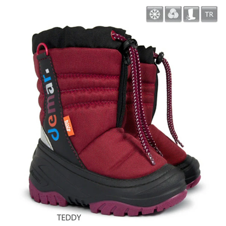 DEMAR Kinder Winterstiefel Winterschuhe mit WOLLE gefüttert