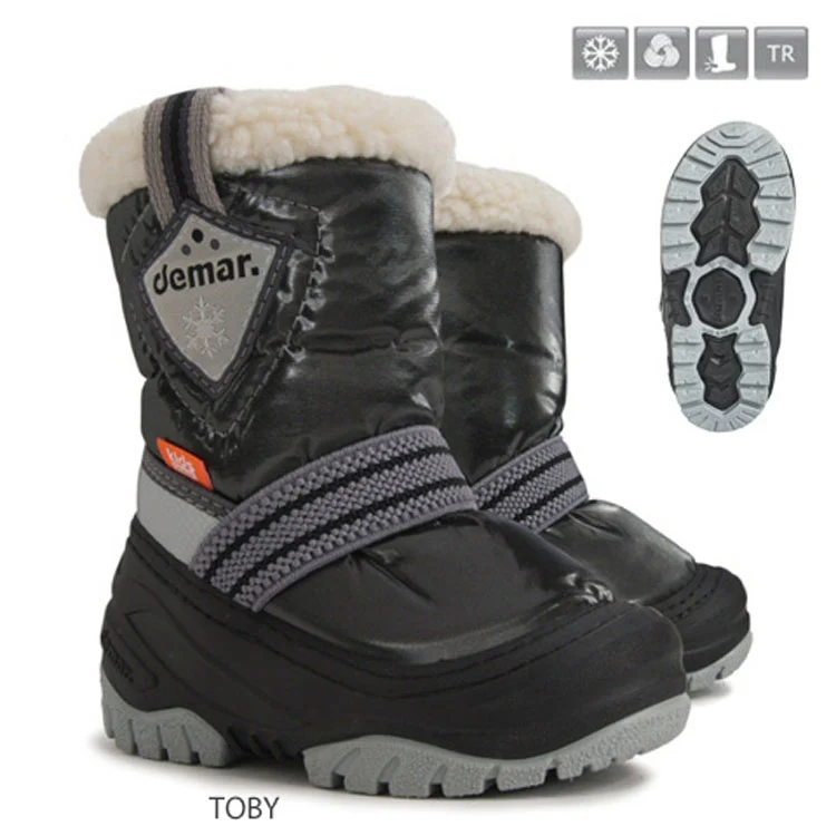 DEMAR Kinder Winterstiefel Winterschuhe mit WOLLE gefüttert