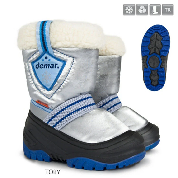 DEMAR Kinder Winterstiefel Winterschuhe mit WOLLE gefüttert