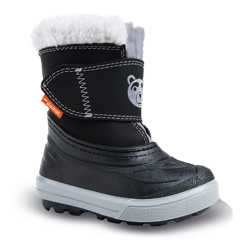 DEMAR Kinder Winterstiefel Winterschuhe mit WOLLE gefüttert BEAR