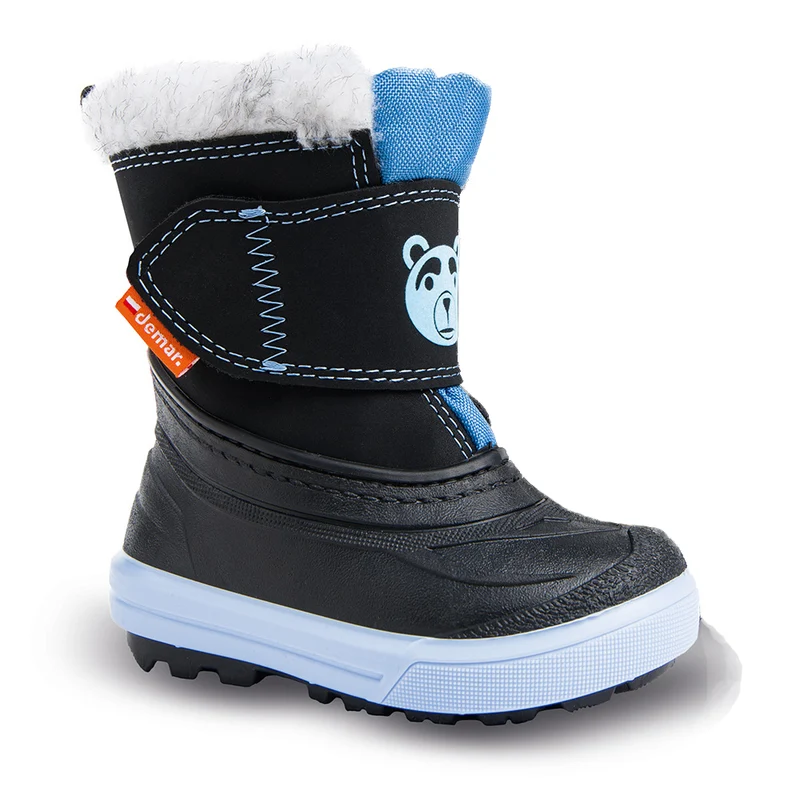 DEMAR Kinder Winterstiefel Winterschuhe mit WOLLE gefüttert BEAR