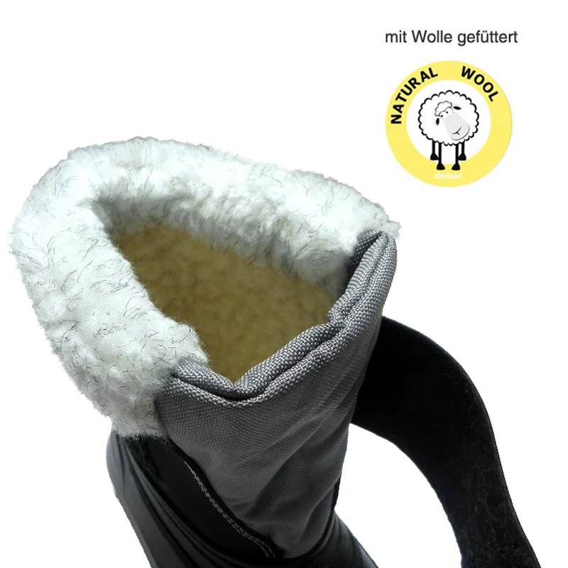 DEMAR Kinder Winterstiefel Winterschuhe mit WOLLE gefüttert BEAR