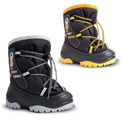 DEMAR Kinder Winterstiefel Winterschuhe mit WOLLE gefüttert HAPPY ESKIMO