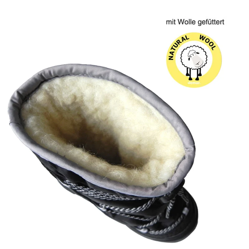 DEMAR Kinder Winterstiefel Winterschuhe mit WOLLE gefüttert HAPPY ESKIMO
