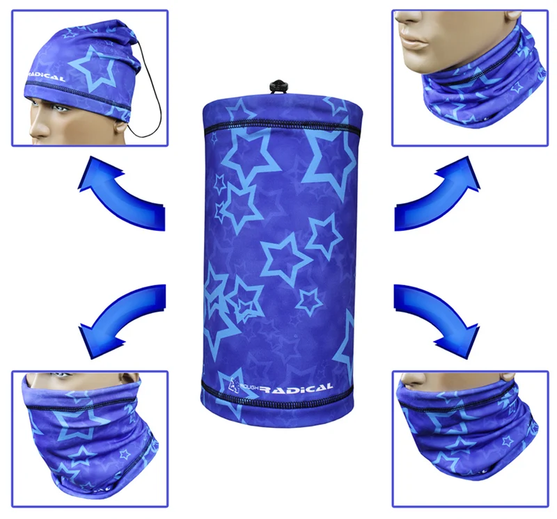ROUGH RADICAL 4 in 1 Funktionsmütze Gesichtsmaske Skimaske Schlauchtuch MULTI