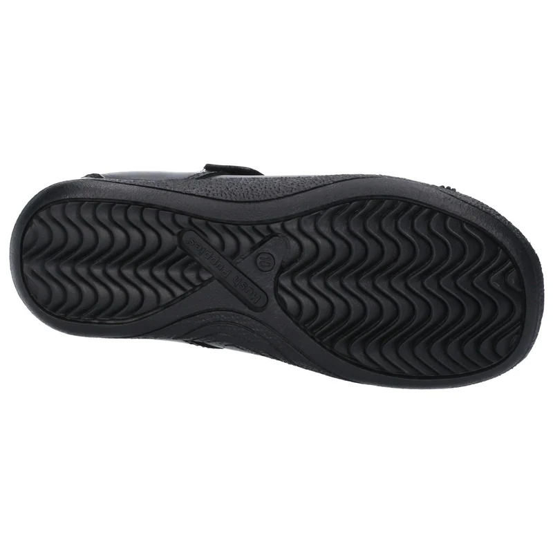 Hush Puppies Schulschuh „Jessica“ aus Leder für Mädchen – Schwarz