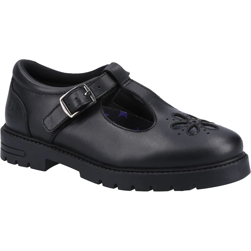 Hush Puppies Mädchen Fiona JNR Schuh Schwarz