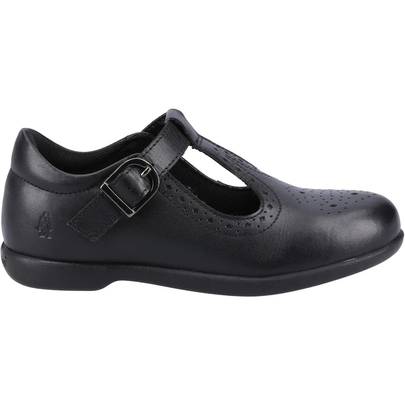 Hush Puppies Schulschuhe „Britney“ aus Leder für Mädchen – Schwarz