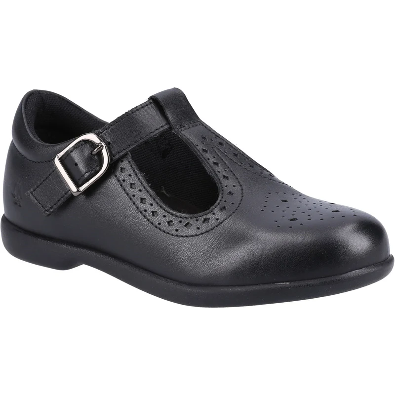 Hush Puppies Schulschuhe „Britney“ aus Leder für Mädchen – Schwarz