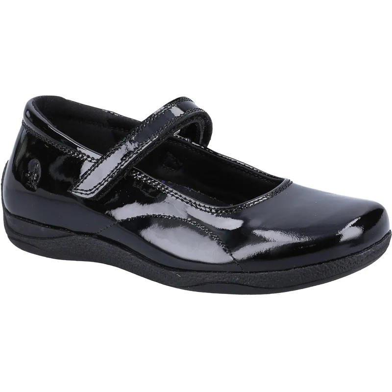 Hush Puppies Schulschuhe Aria aus Lackleder für Mädchen – Schwarz