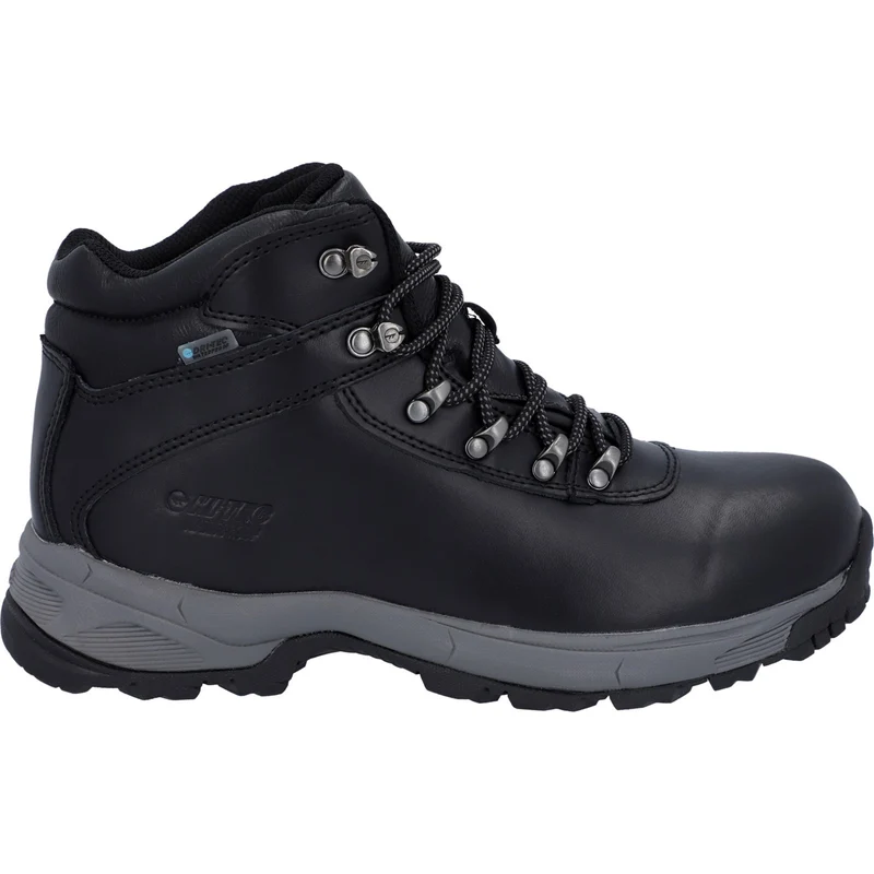 Hi-Tec Herren-Wanderstiefel Eurotrek Lite aus wasserdichtem Leder – Schwarz