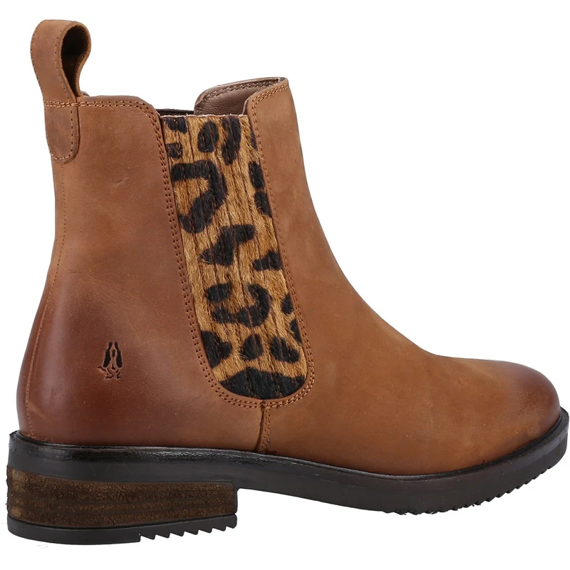 Hush Puppies Damen-Stiefelette Stella aus Leder – Hellbraun