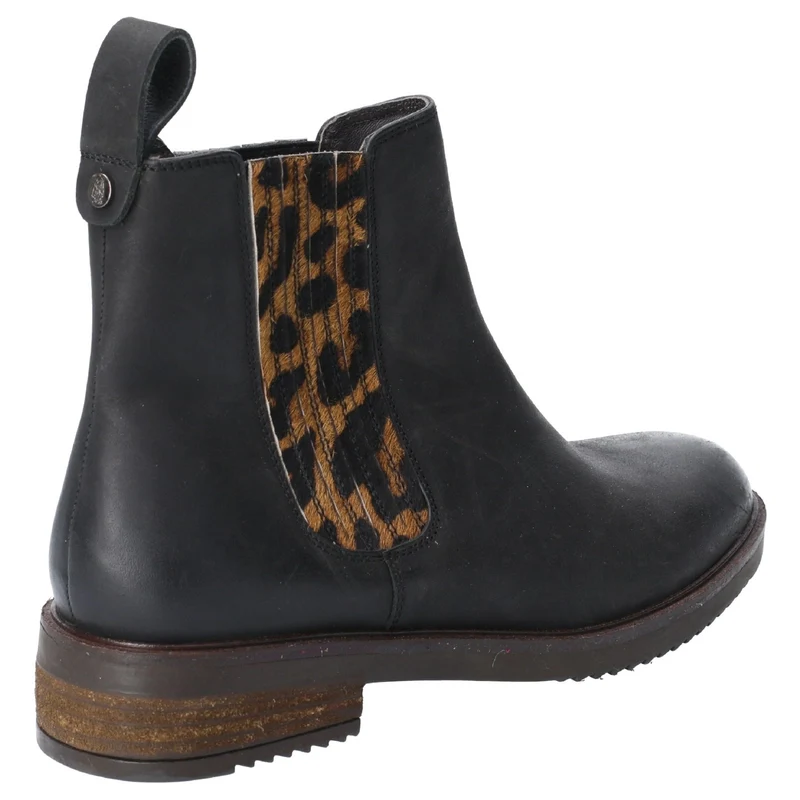Hush Puppies Damen-Stiefeletten Stella aus Leder – Schwarz