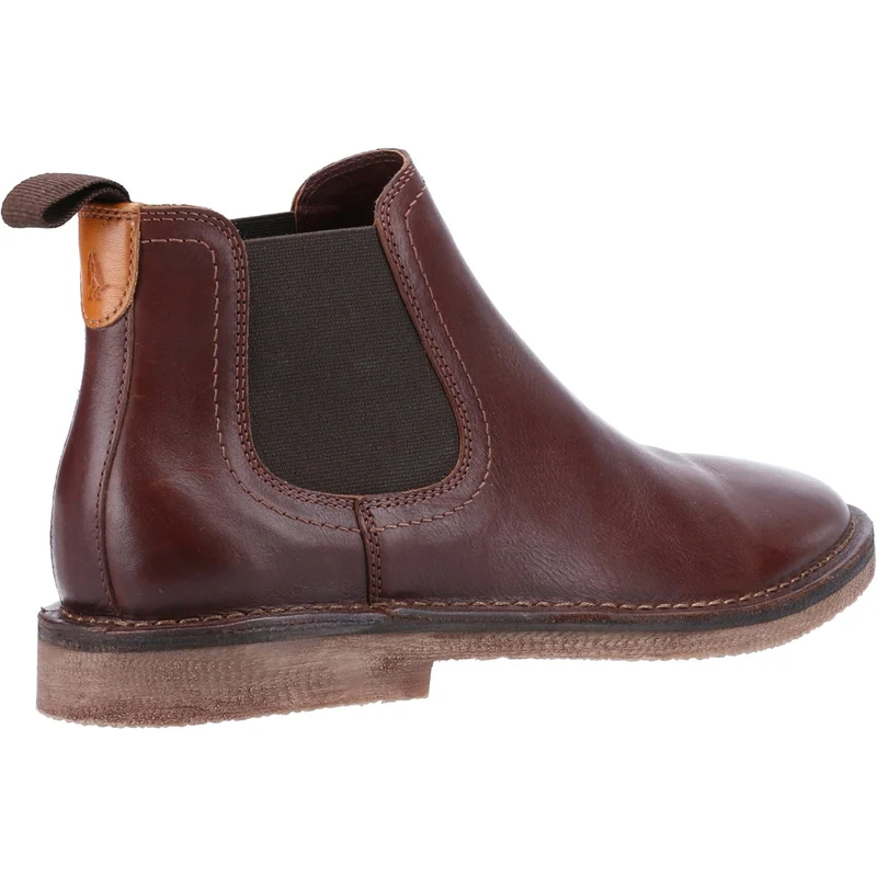 Hush Puppies Herren Shaun Leder Chelsea Stiefel - Braun