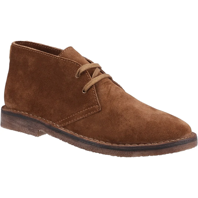 Hush Puppies Herren Samuel Wildleder Chukka Stiefel – Hellbraun