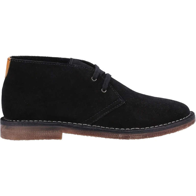 Hush Puppies Herren Samuel Wildleder Chukka-Stiefel – Schwarz