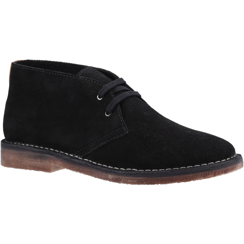 Hush Puppies Herren Samuel Wildleder Chukka-Stiefel – Schwarz