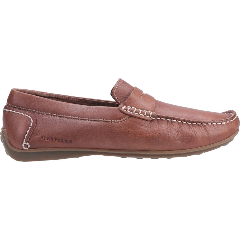 Hush Puppies Herren Roscoe Lederschuhe – Braun