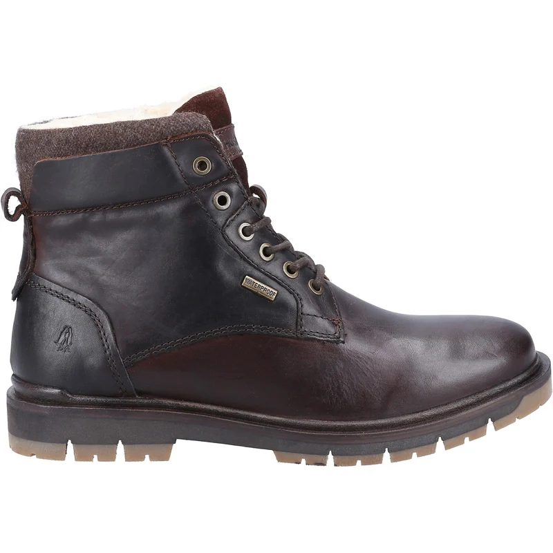Hush Puppies Herren-Patrick-Lederstiefeletten – Braun