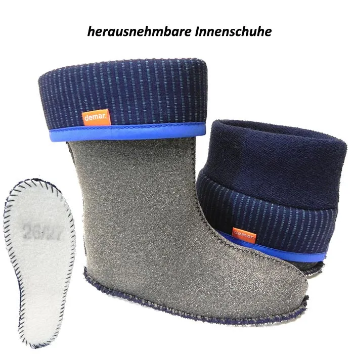 DEMAR leichte EVA Kinder Gummistiefel gefüttert DINO