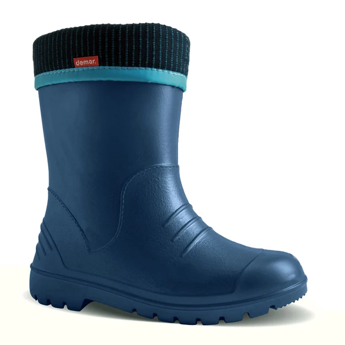 DEMAR leichte EVA Kinder Gummistiefel gefüttert DINO