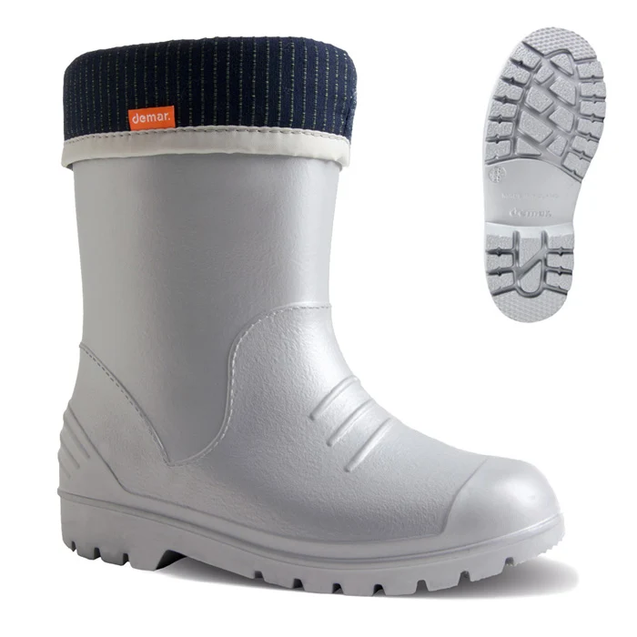 DEMAR leichte EVA Kinder Gummistiefel gefüttert DINO
