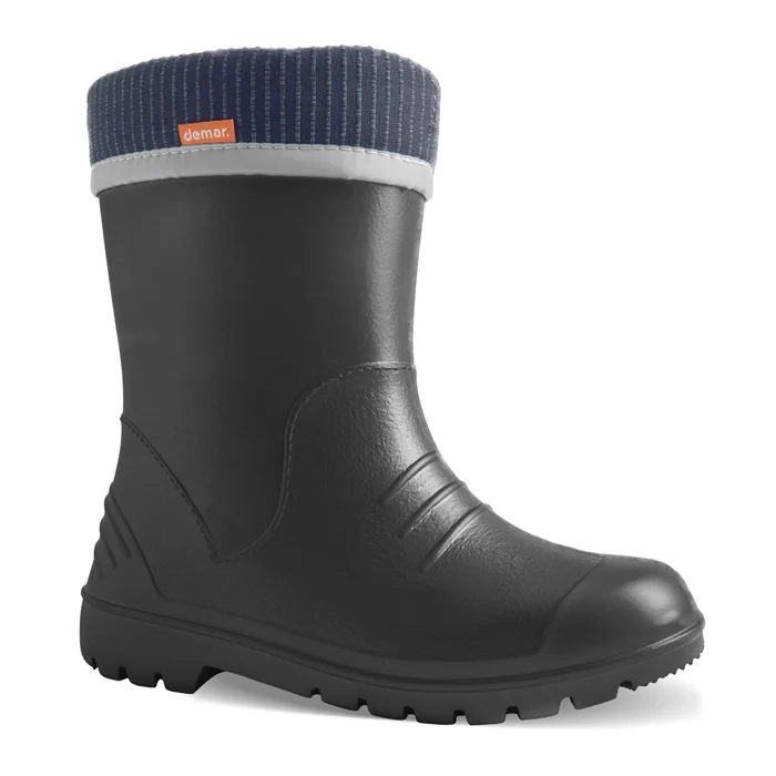 DEMAR leichte EVA Kinder Gummistiefel gefüttert DINO