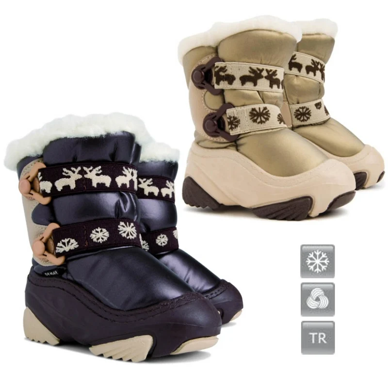 DEMAR Kinder Winterstiefel Winterschuhe mit WOLLE gefüttert NOBI