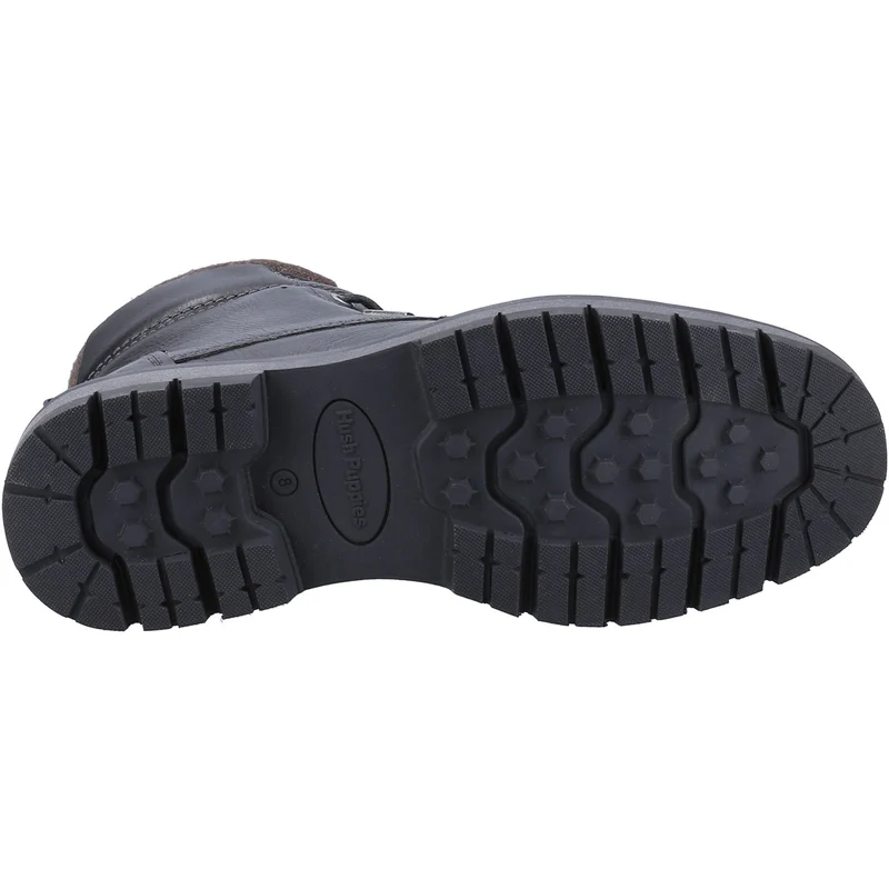 Hush Puppies Herren-Patrick-Lederstiefeletten – Schwarz