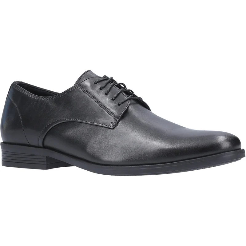 Hush Puppies Herren-Oscar-Lederschuh – Schwarz