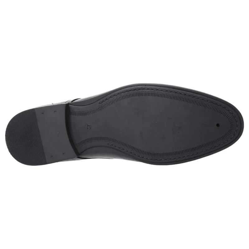 Hush Puppies Herren Ollie Lederschuhe – Schwarz