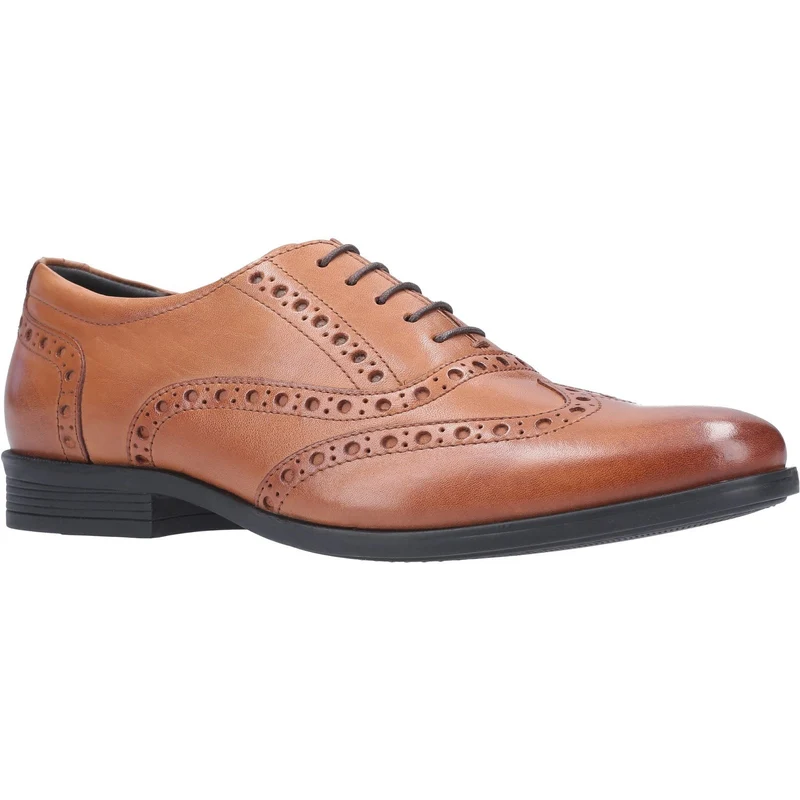 Hush Puppies Herren-Brogue-Schuh aus Eichenleder – Braun