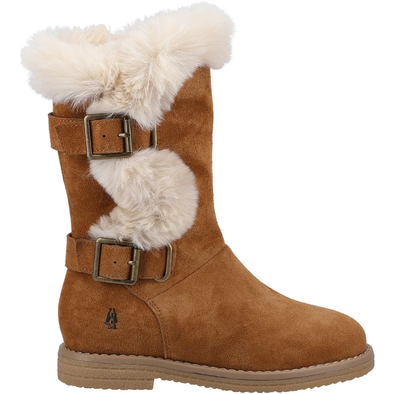 Hush Puppies Megan Wildlederstiefel für Mädchen – Hellbraun