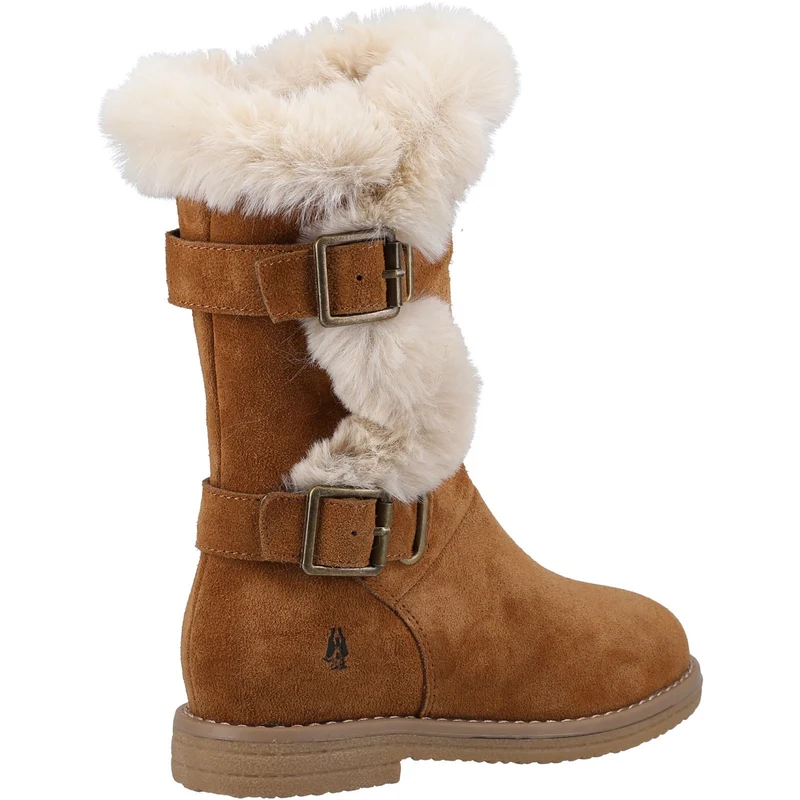 Hush Puppies Megan Wildlederstiefel für Mädchen – Hellbraun