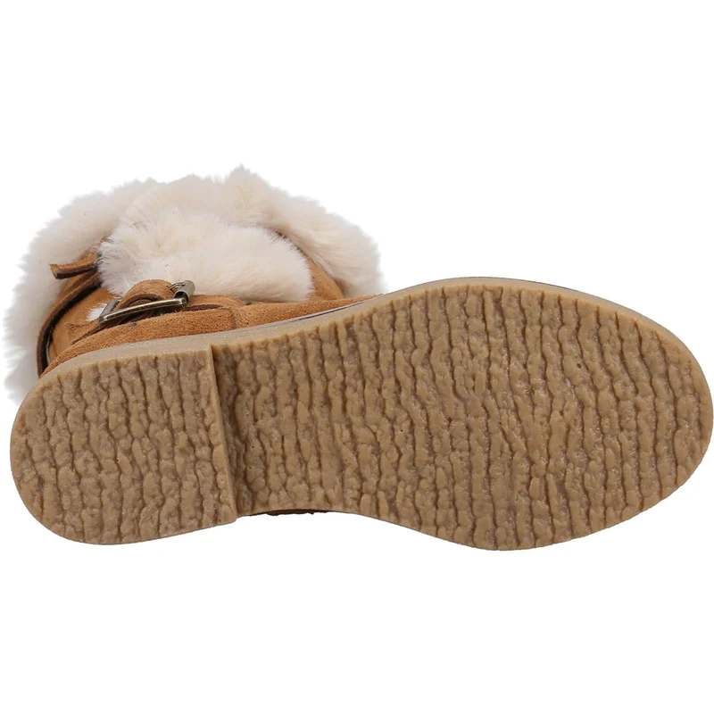 Hush Puppies Megan Wildlederstiefel für Mädchen – Hellbraun