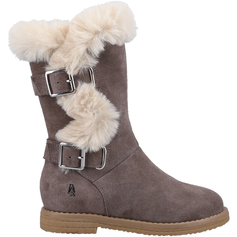 Hush Puppies Megan Wildlederstiefel für Mädchen – Grau