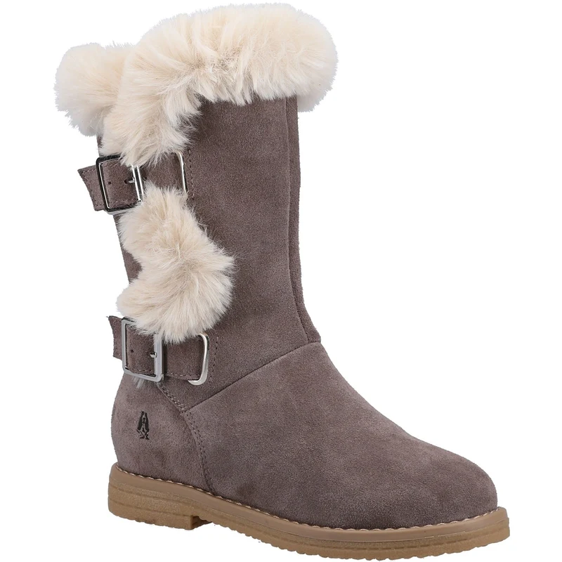 Hush Puppies Megan Wildlederstiefel für Mädchen – Grau