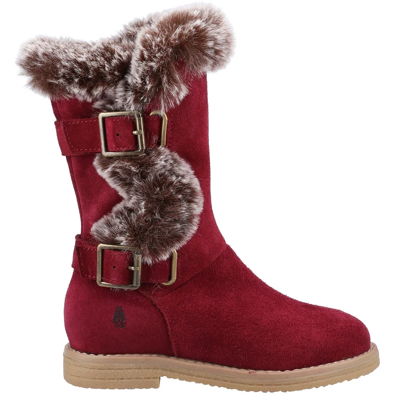 Hush Puppies Megan Wildlederstiefel für Mädchen – Rot