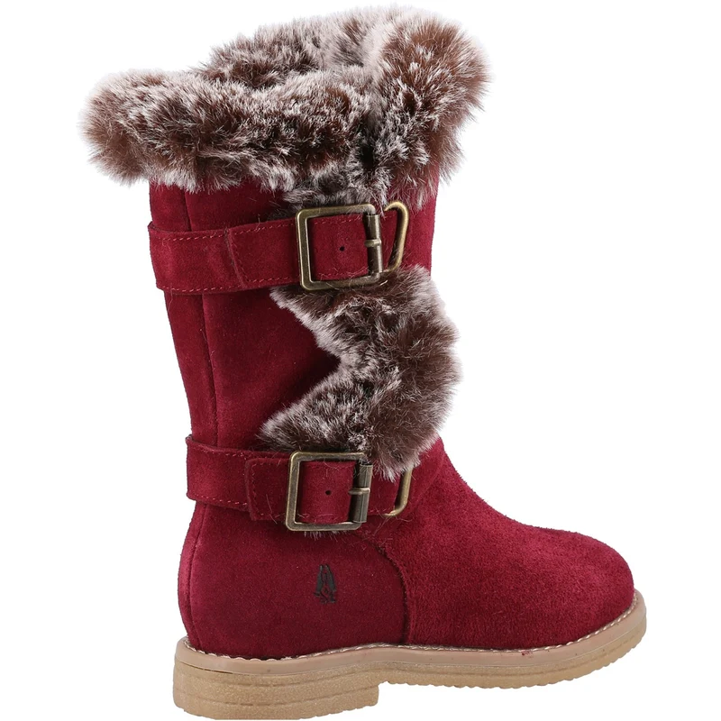 Hush Puppies Megan Wildlederstiefel für Mädchen – Rot