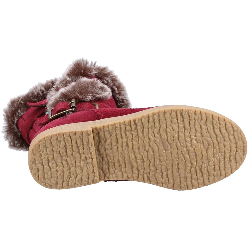 Hush Puppies Megan Wildlederstiefel für Mädchen – Rot