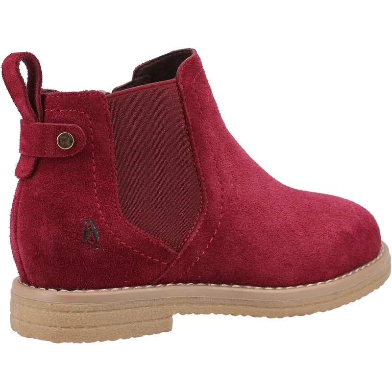 Hush Puppies Maddy Wildleder-Stiefeletten für Mädchen – Rot