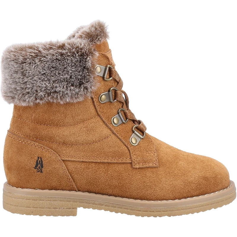 Hush Puppies Florence Wildlederstiefel für Mädchen – Hellbraun