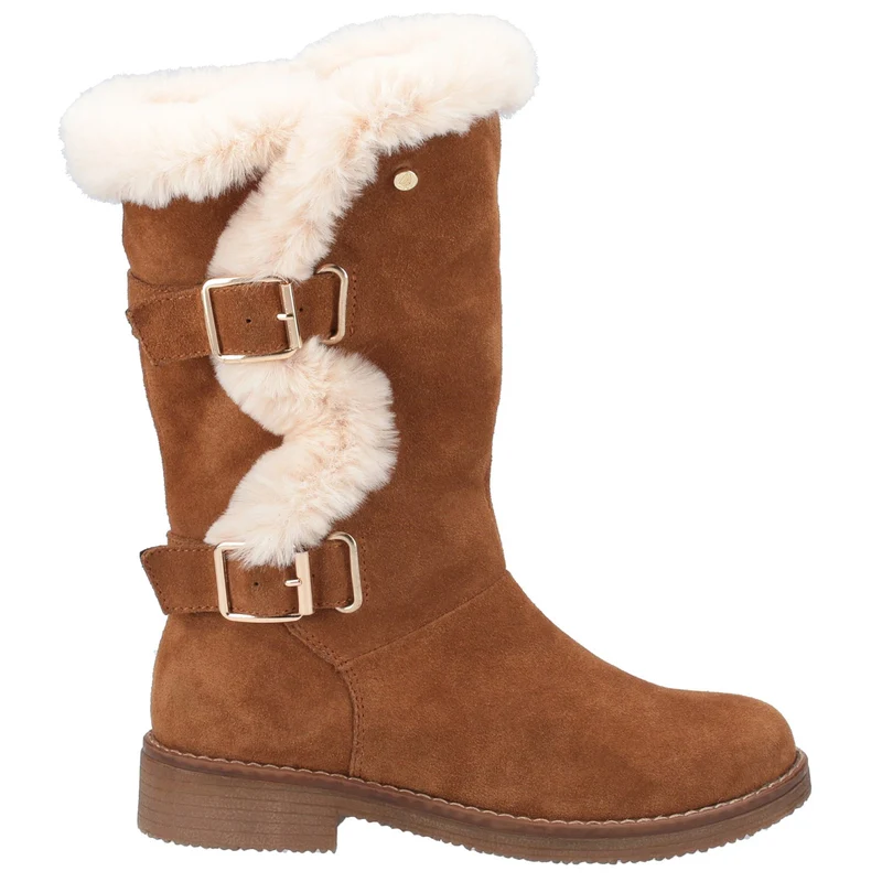 Hush Puppies Megan Wildleder-Mittelstiefel für Damen – Braun