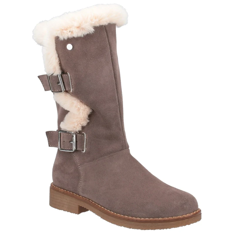 Hush Puppies Megan Wildleder-Mittelstiefel für Damen – Grau