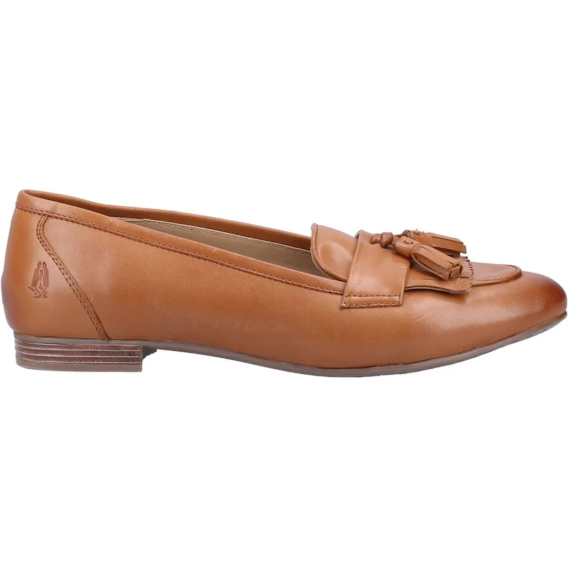 Hush Puppies Damen-Loafer „Marissa“ aus Leder mit Quasten – Hellbraun