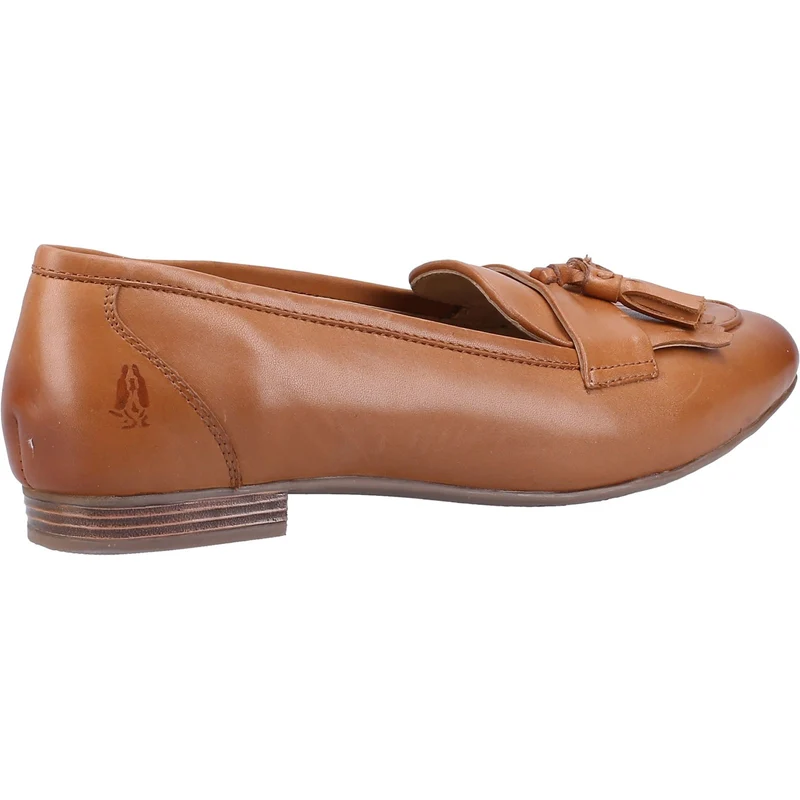Hush Puppies Damen-Loafer „Marissa“ aus Leder mit Quasten – Hellbraun