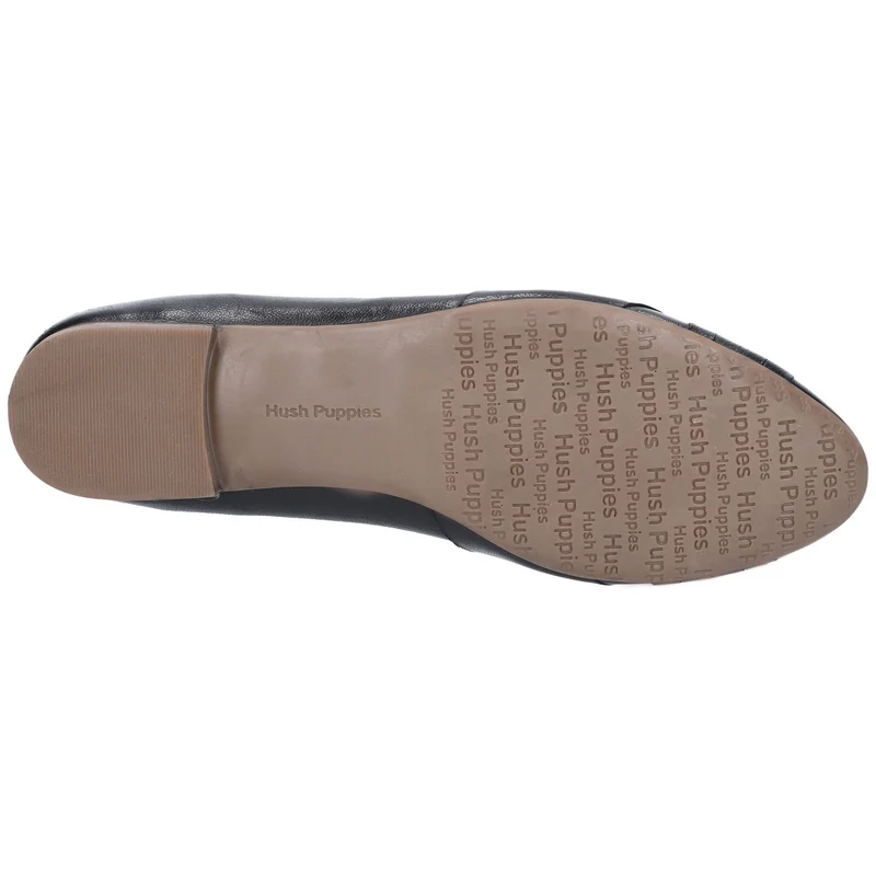 Hush Puppies Damen-Loafer „Marissa“ aus Leder mit Quasten – Schwarz