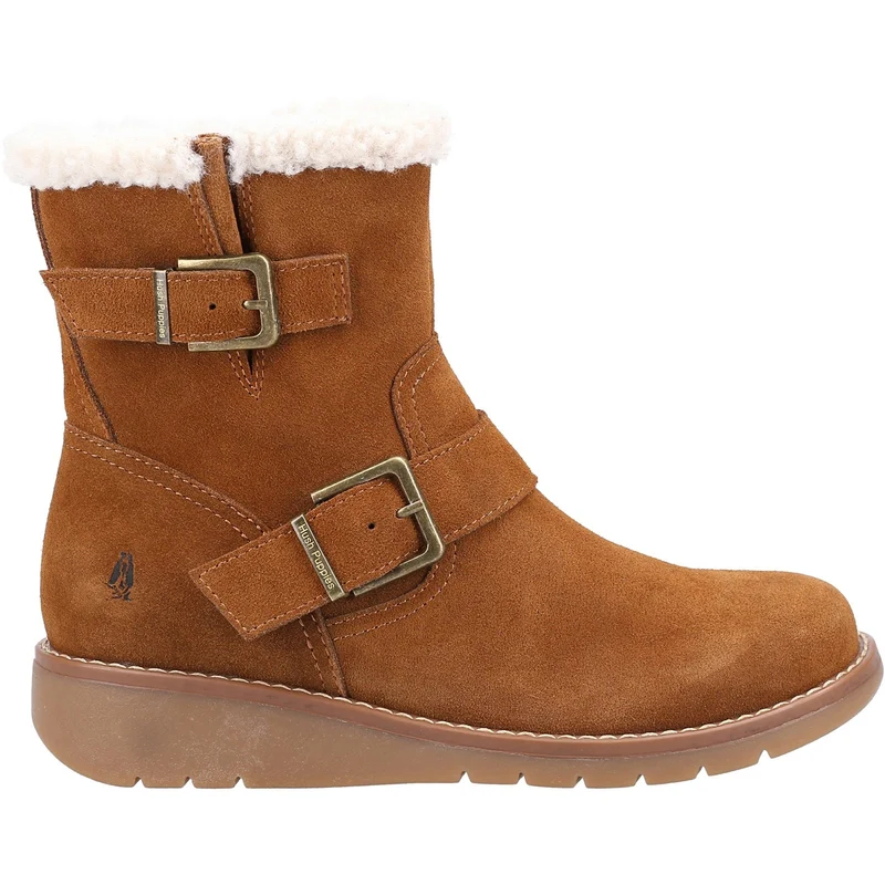 Hush Puppies Damen Lexie Wildlederstiefel – Hellbraun