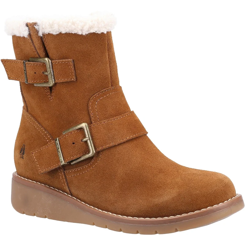 Hush Puppies Damen Lexie Wildlederstiefel – Hellbraun