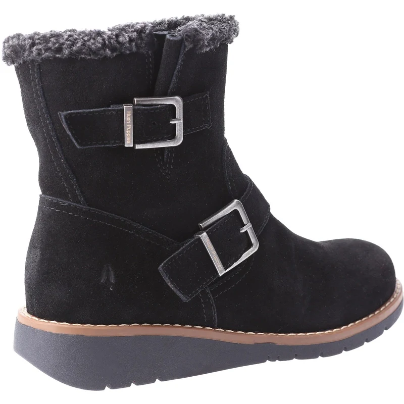 Hush Puppies Damen Lexie Wildlederstiefel - Schwarz